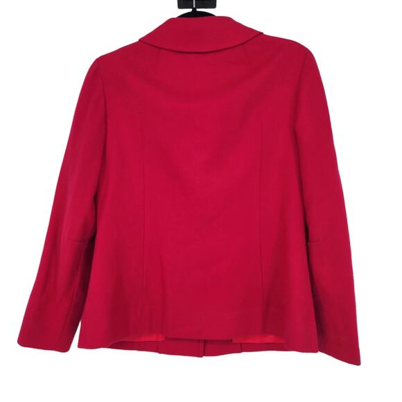 Pendleton Vintage 70's Women's Red Blazer Skirt Suit Set Pure Wool Size 10 - Picture 3 of 7